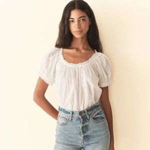 Doen Frederica Top in Salt, XS